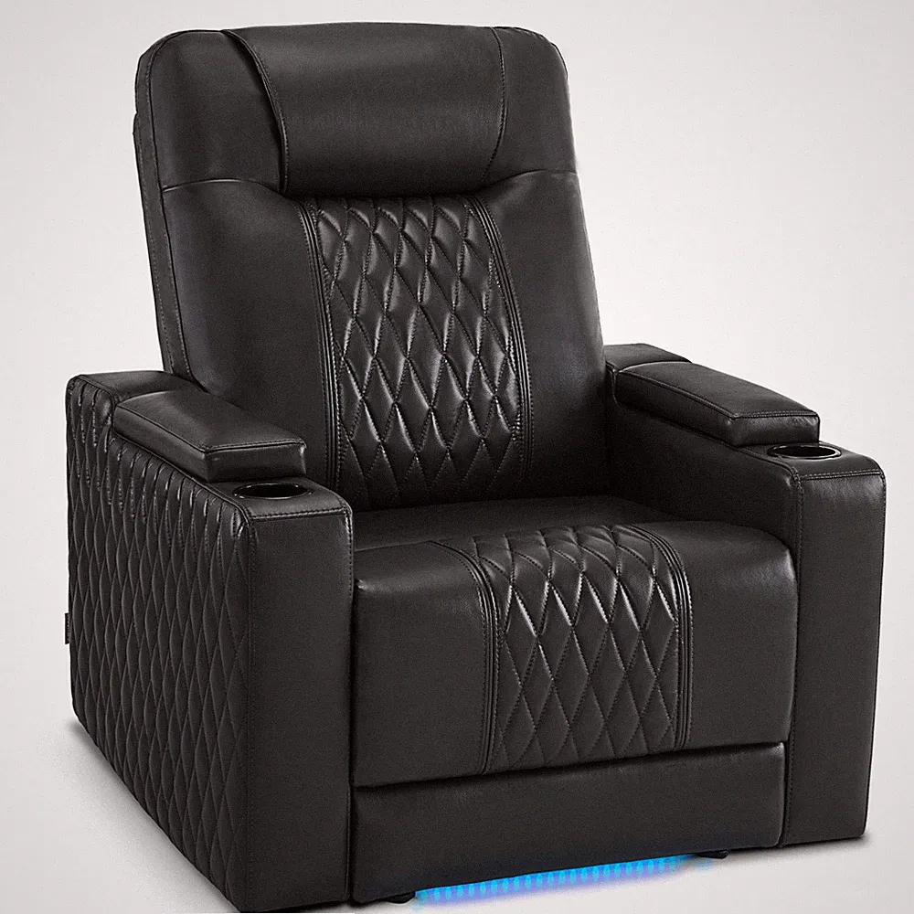 Lovupet Home Theater Seating, Power Recliner with Adjustable Headrest,USB HTS401