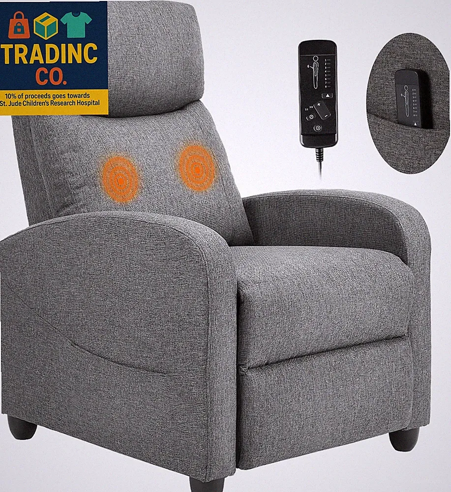 Massage Recliner Chair for Adults, Adjustable Home Theater Seating with Lumbar S