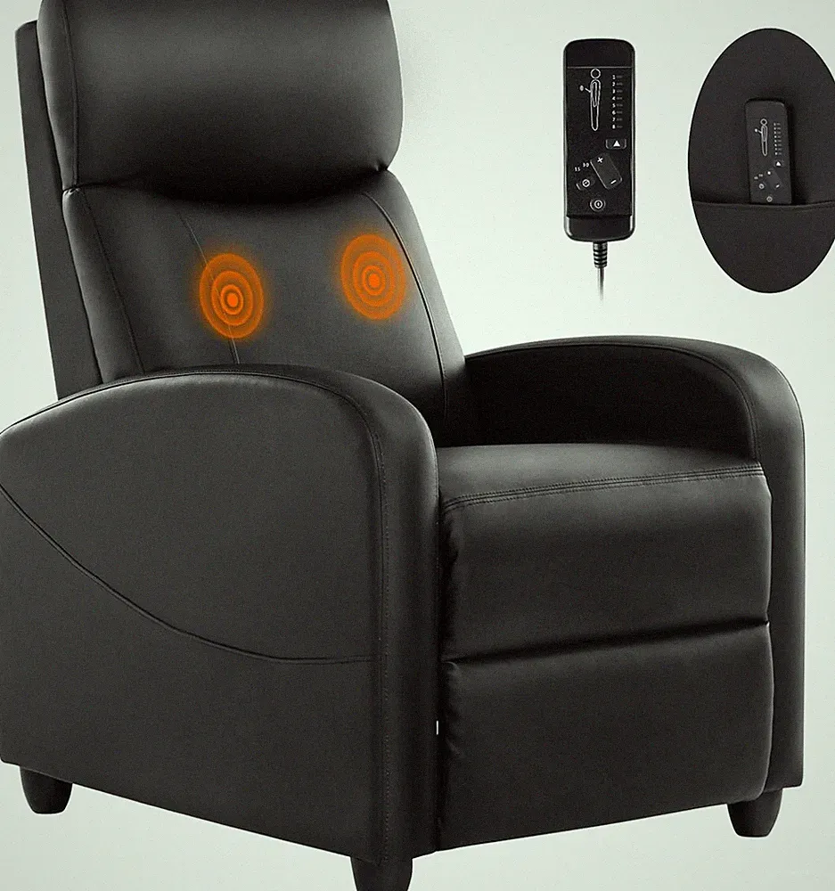 Theater seating 75 inch recliners