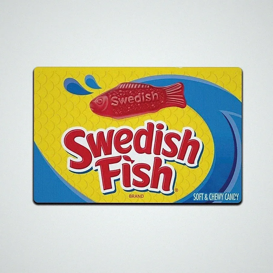 Movie Theater Sign, Swedish Fish Vintage Decor for Bar, Cafes Pubs, Media Room