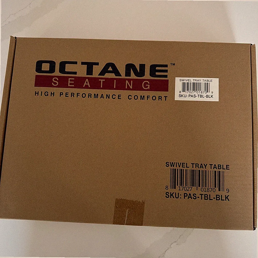 Octane Seating Swivel Bkack Tray Table Theater Seating Table