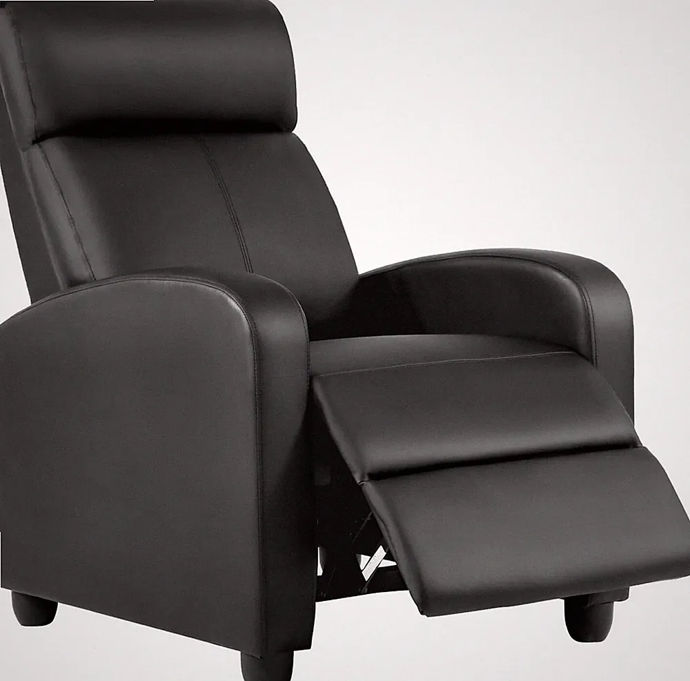 Recliner Chair for Living Room Home Theater Seating Single Reclining Sofa,Black