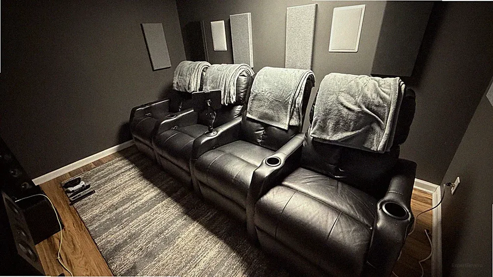 Seatcraft 12006 Leather Home Theater Seating w/ Manual Recline Row Of 4